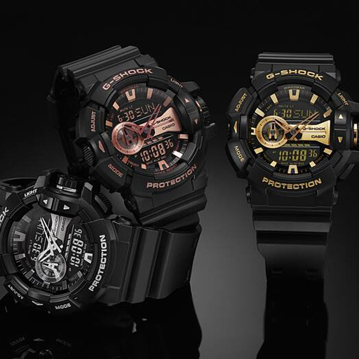 Casio G-Shock GA-400GB-1A4 Herrenuhr Schwarz Roségold