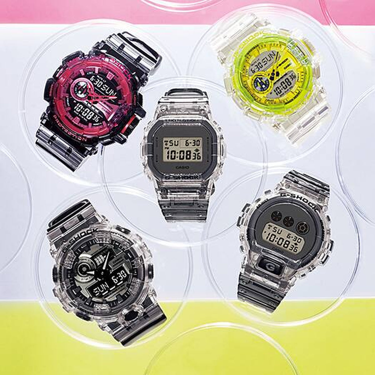 Casio G-Shock GA-400SK-1A4 Herrenuhr Transparent Rosa
