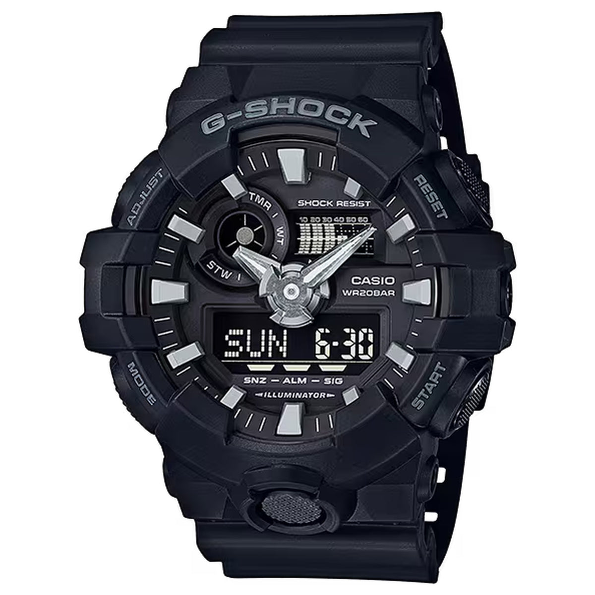 Casio G-Shock GA-700-1B Herrenuhr Schwarz