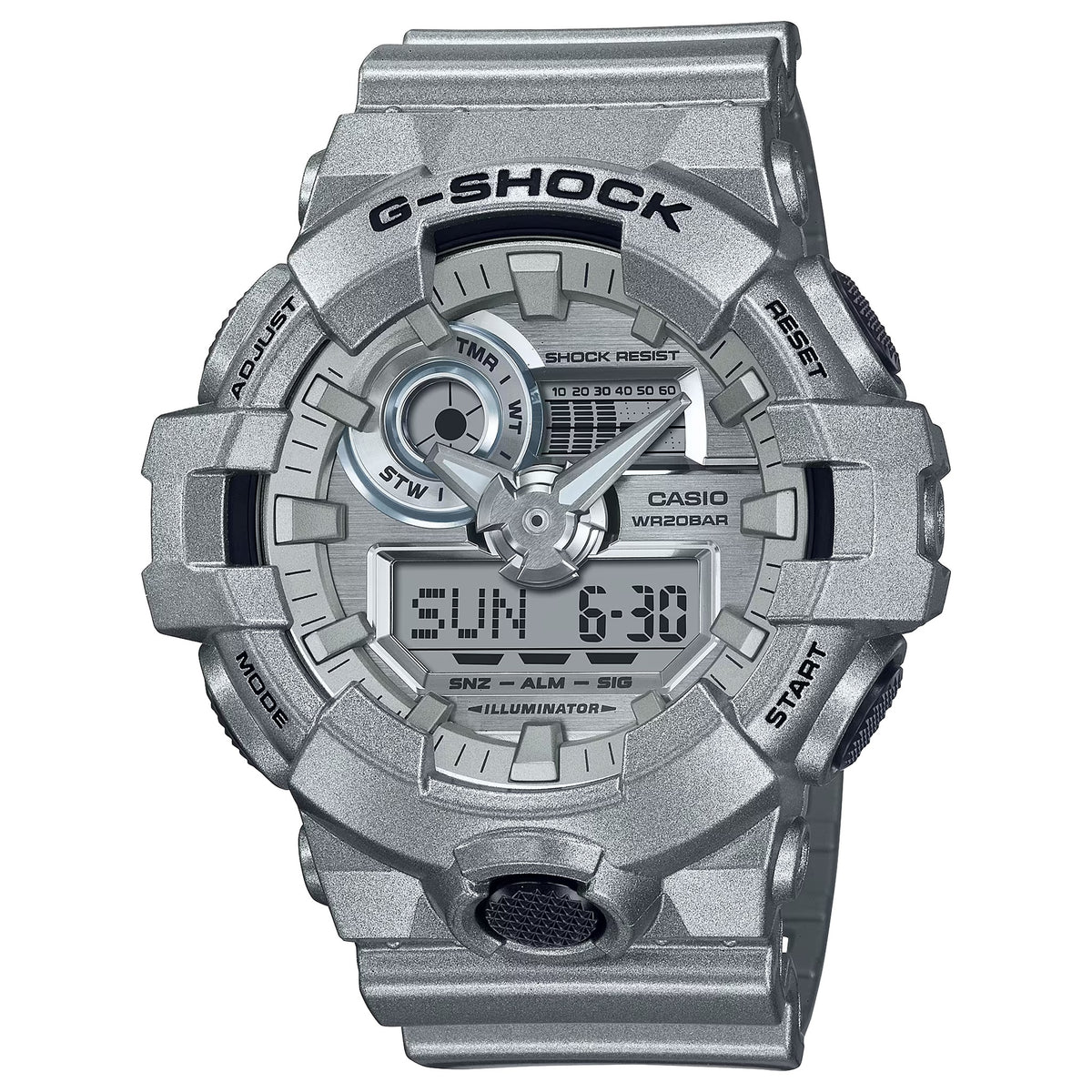 Montre Casio G-Shock GA-700FF-8A Homme Argenté