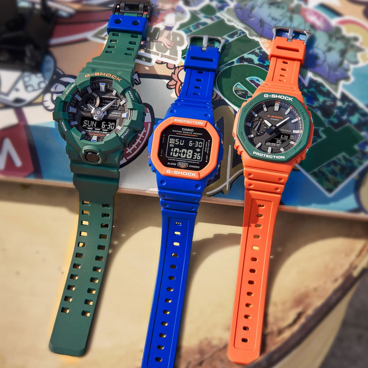 Casio G-Shock GA-700SC-3A Herrenuhr Grün