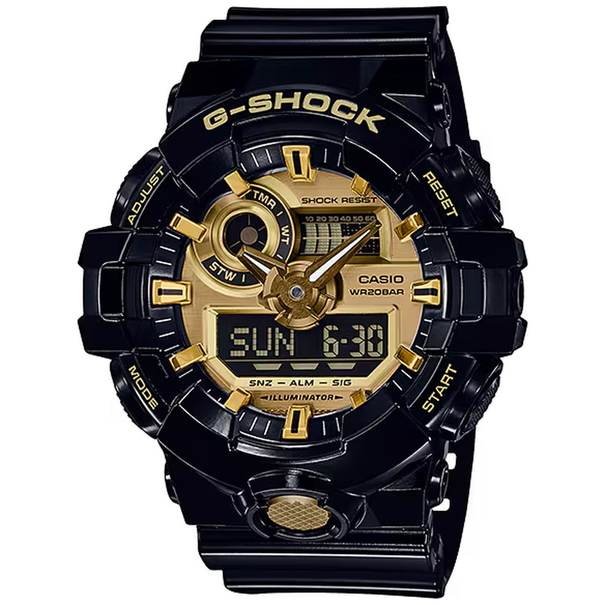 Casio G-Shock GA-710GB-1A Analog-Digital-Uhr für Herren