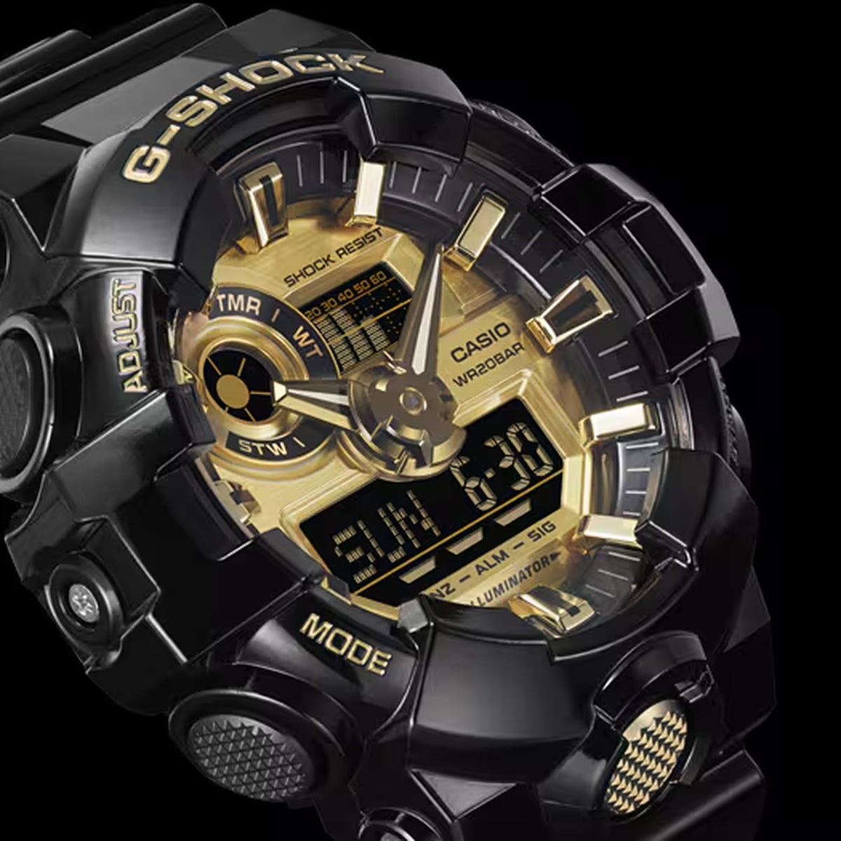 Casio G-Shock GA-710GB-1A Analog-Digital-Uhr für Herren
