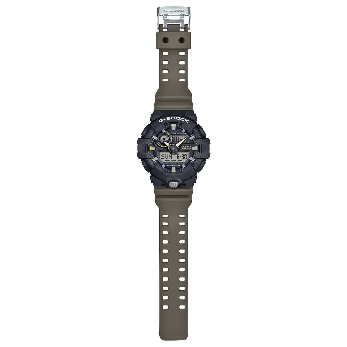 Casio G-Shock GA-710TU-1A3 Herrenuhr Schwarz Grün