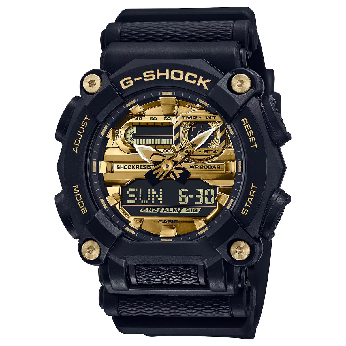 Casio G-Shock GA-900AG-1A Herrenuhr Schwarz Gold