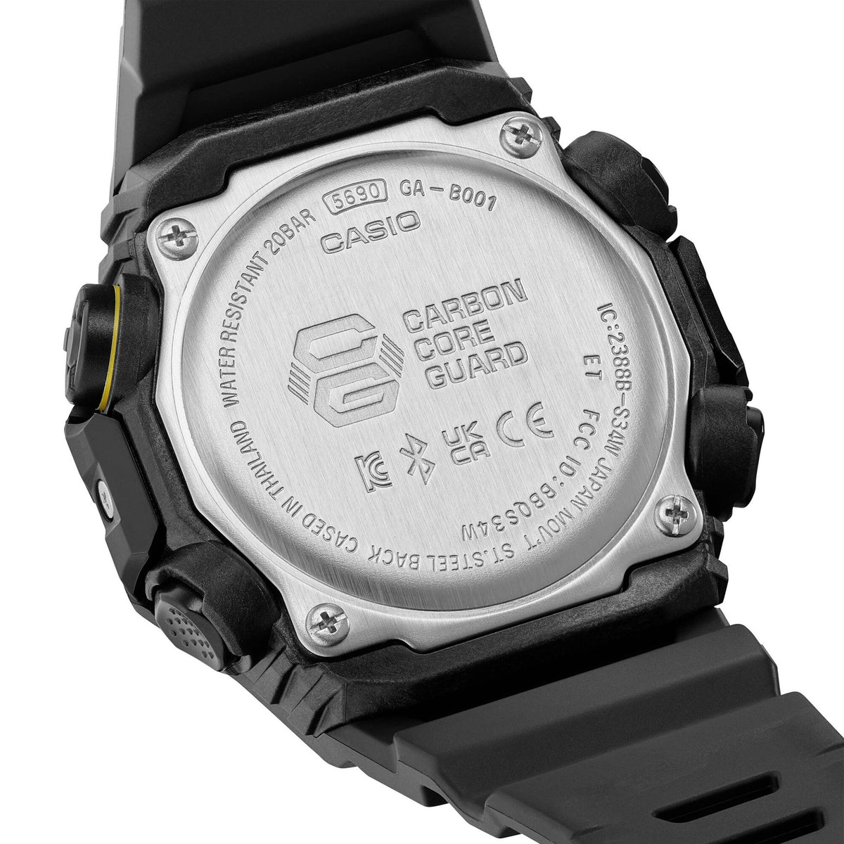 Casio G-Shock GA-B001CY-1A Herrenuhr Schwarz Gelb