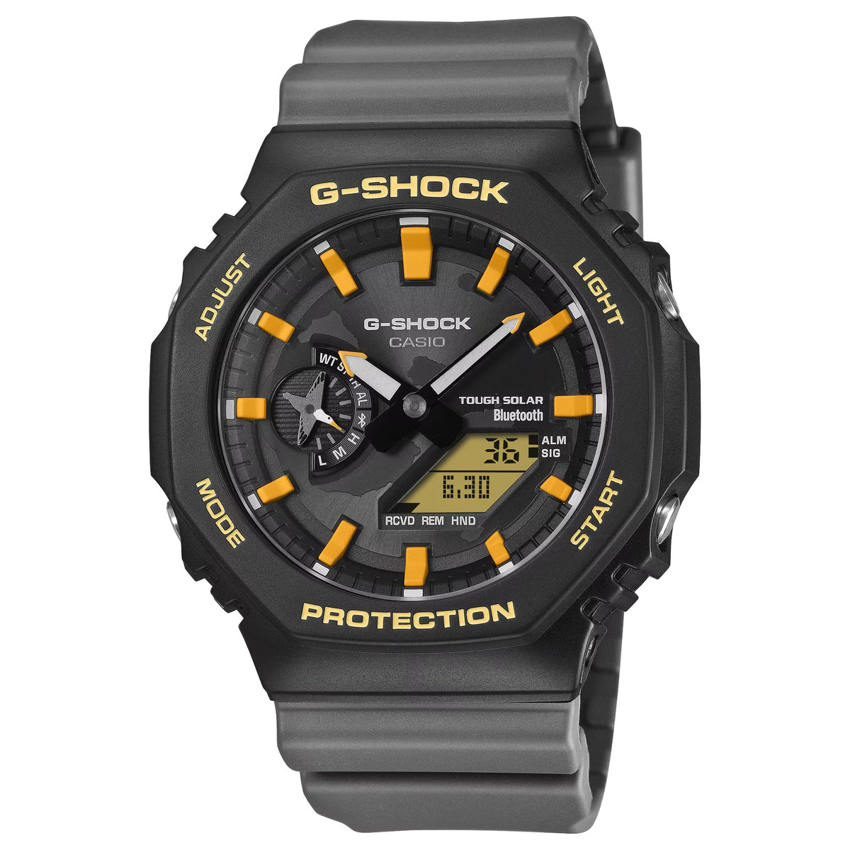 Casio G-Shock GA-B2100DF-1A Herrenuhr Grau Gelb