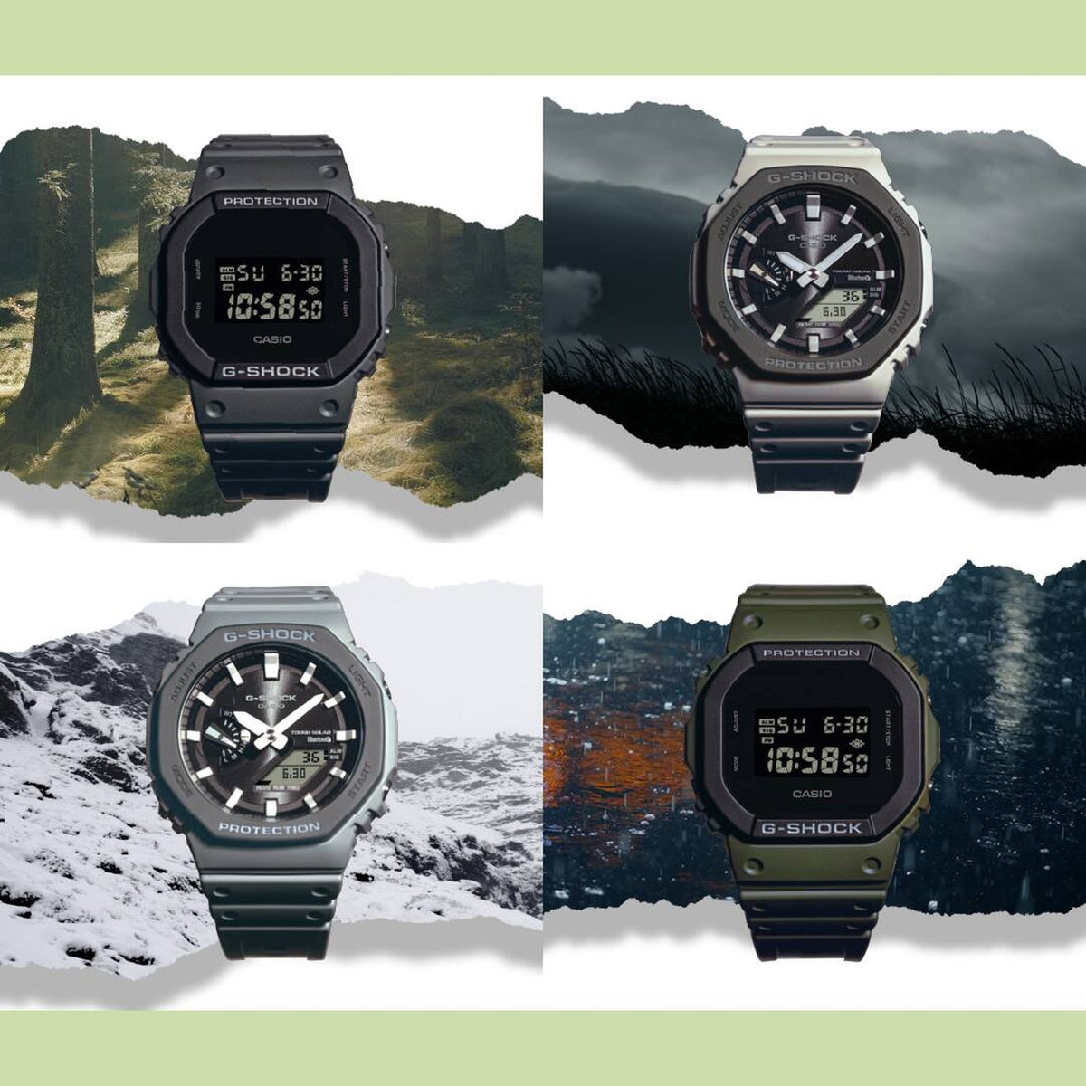 Casio G-Shock GA-B2100LUU-5A Herrenuhr Weiß Grau
