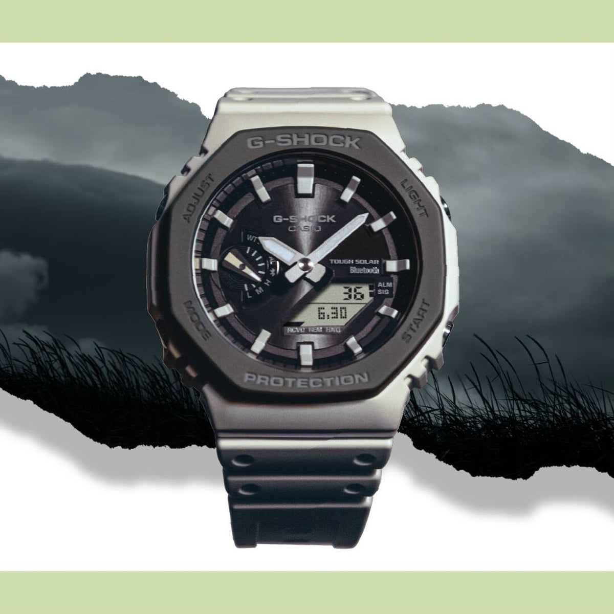 Casio G-Shock GA-B2100LUU-5A Herrenuhr Weiß Grau