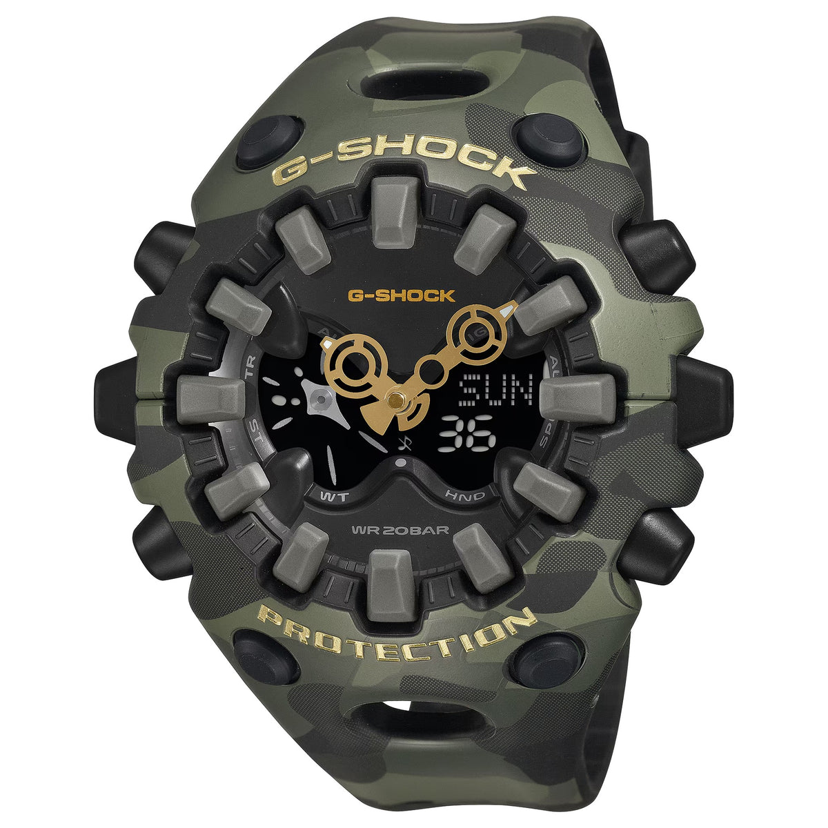 Casio G-Shock GA-V01CMG-3A Herrenuhr Camouflage Grün