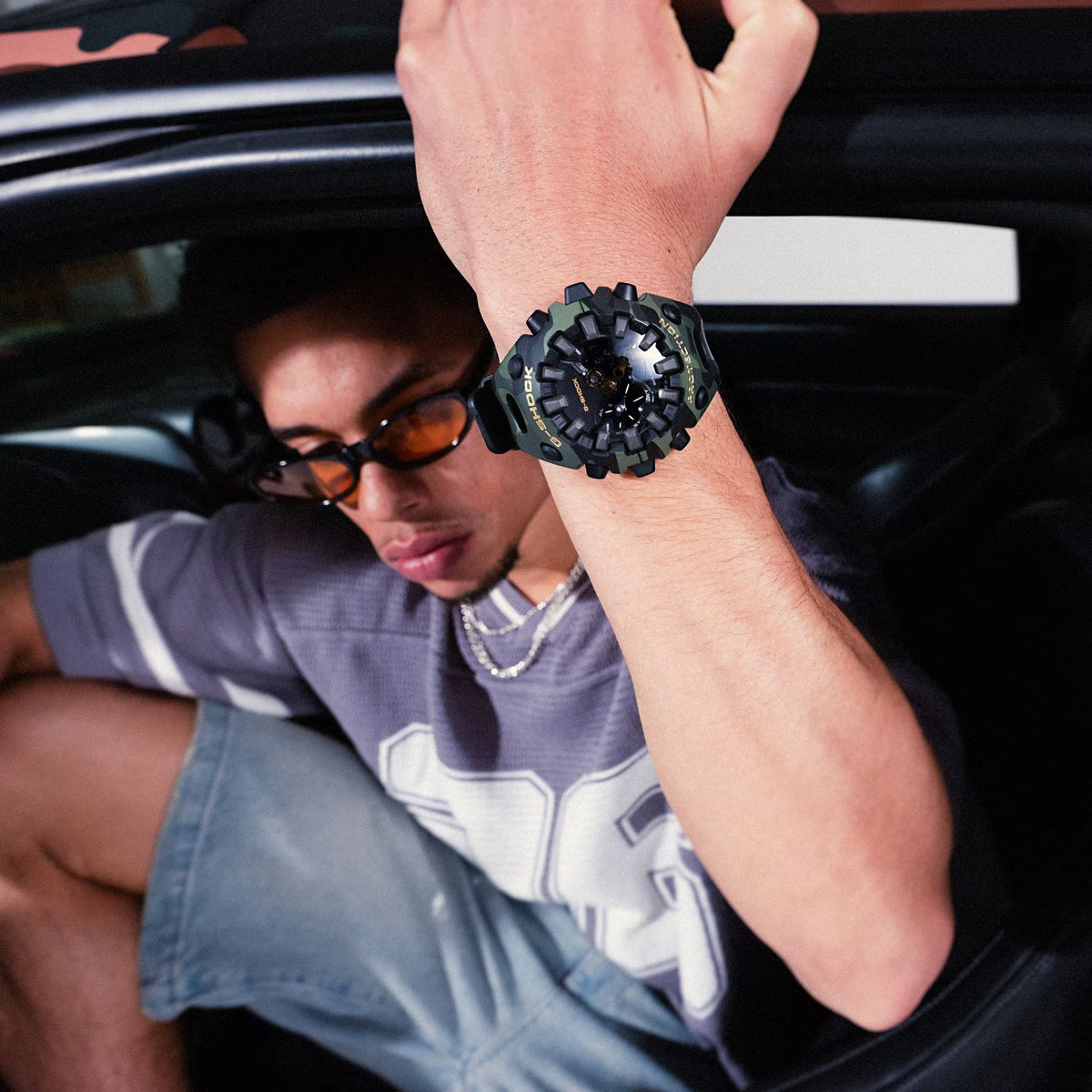 Casio G-Shock GA-V01CMG-3A Herrenuhr Camouflage Grün