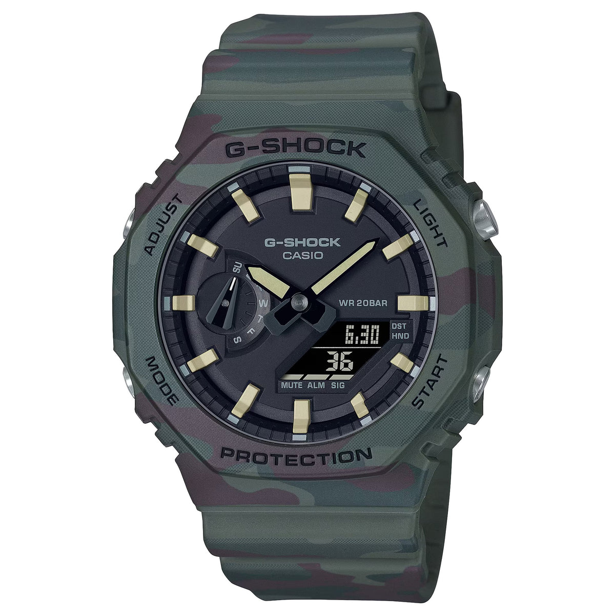 Casio G-Shock GAE-2100WE-3A Herrenuhr Grünes Camouflage