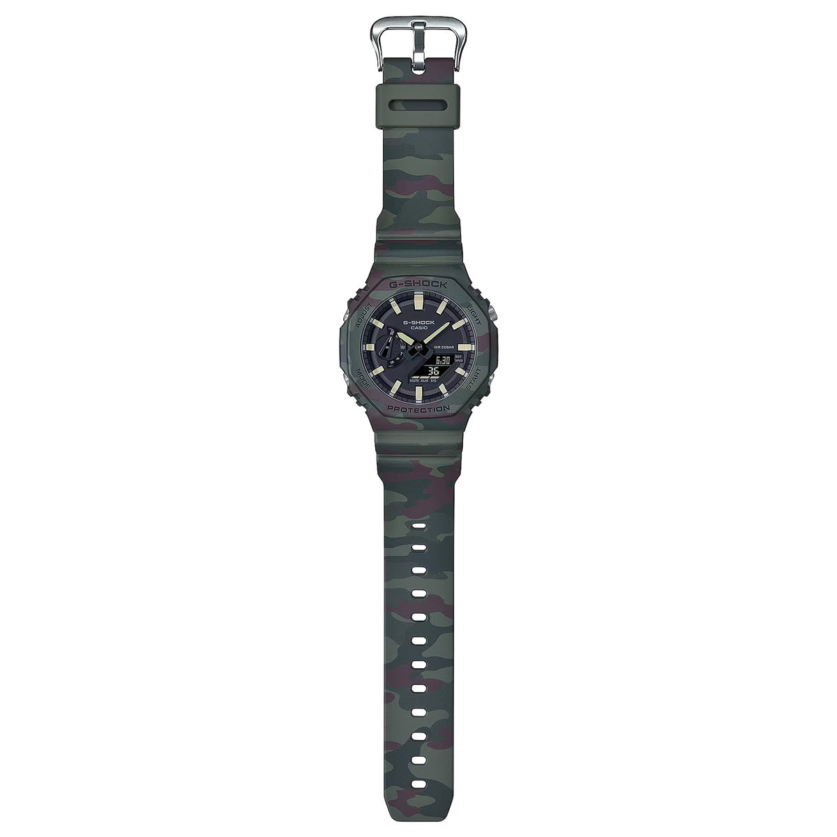 Montre Casio G-Shock GAE-2100WE-3A Homme Camouflage Vert