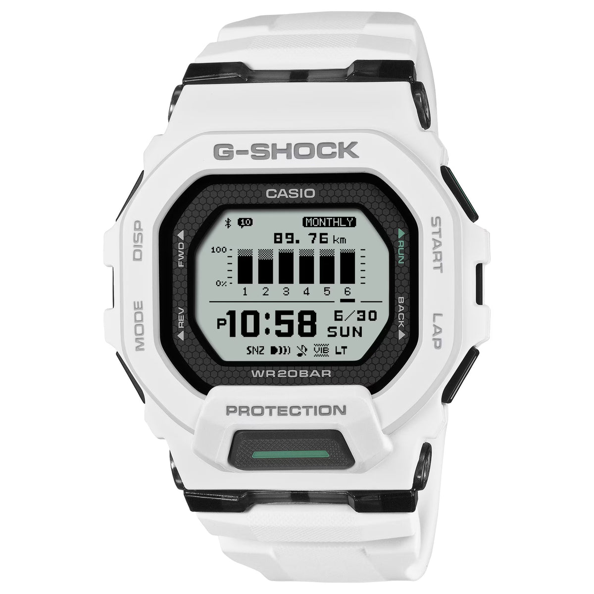 Casio G-Shock GBD-200-7 Herrenuhr Weiß Schwarz