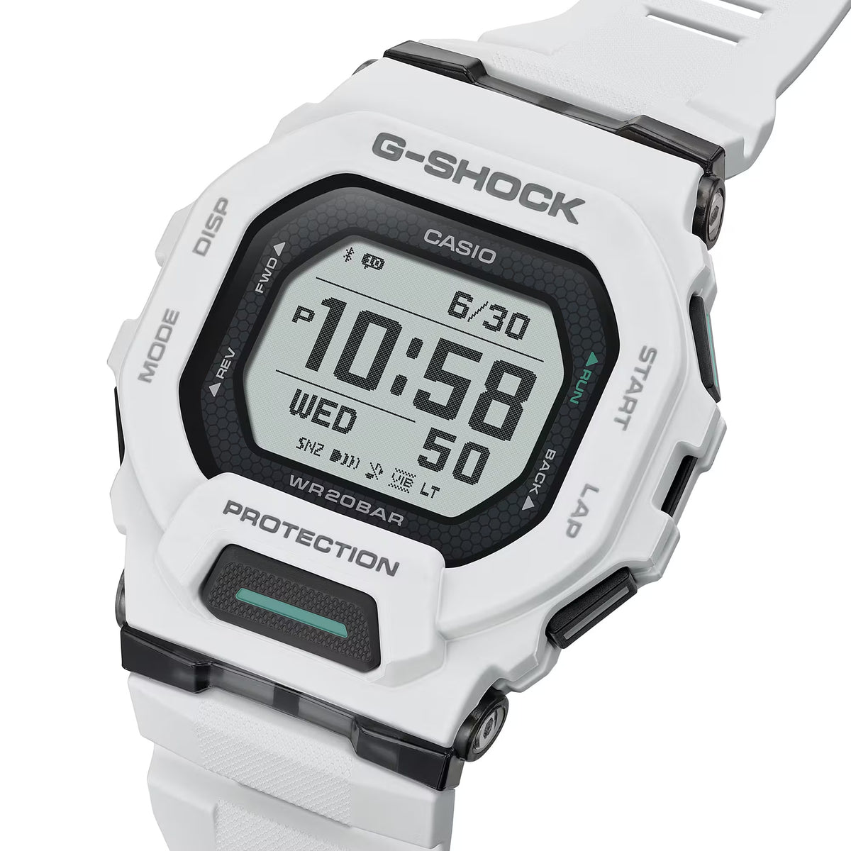Casio G-Shock GBD-200-7 Herrenuhr Weiß Schwarz