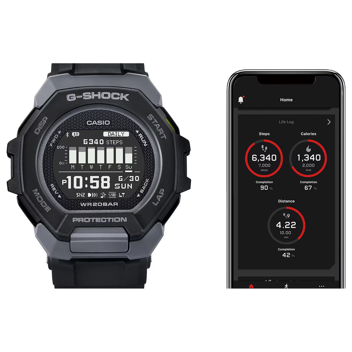 Casio G-Shock GBD-300-1 Men's Black Watch