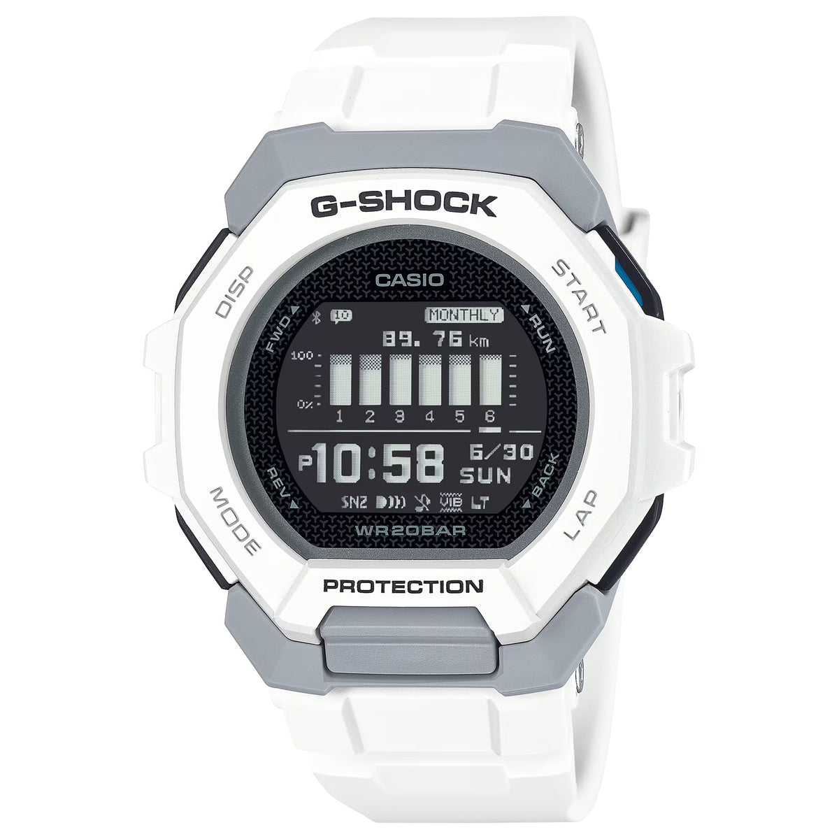 Casio G-Shock GBD-300-7 Herrenuhr Weiß