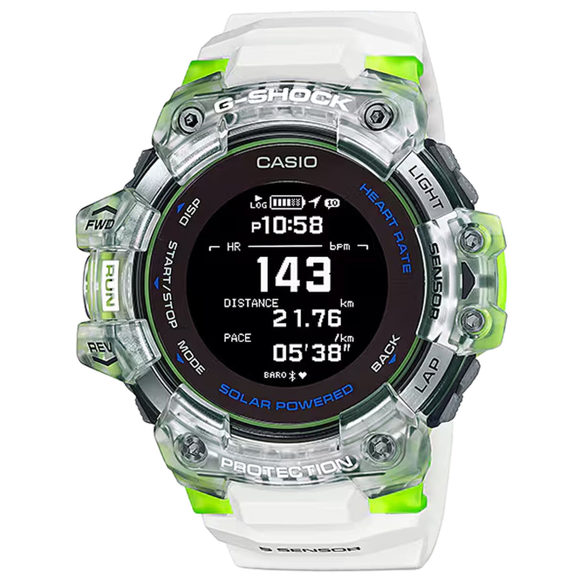 Casio G-Shock GBD-H1000-7A9 Herrenuhr Weiß Transparent