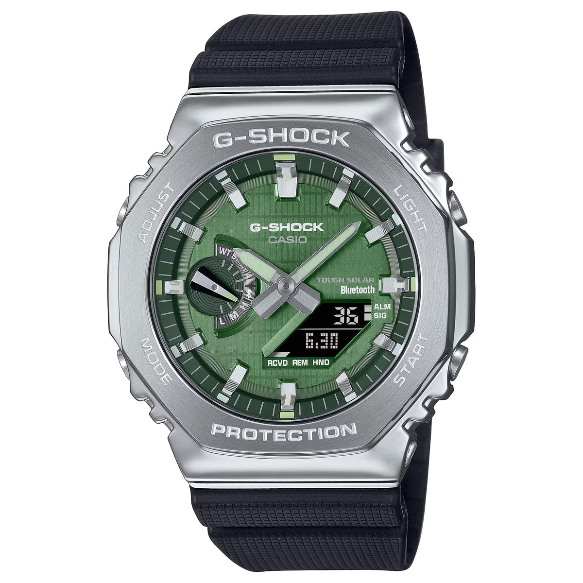 Casio G-Shock GBM-2100A-1A3 Men's Watch Silver Green