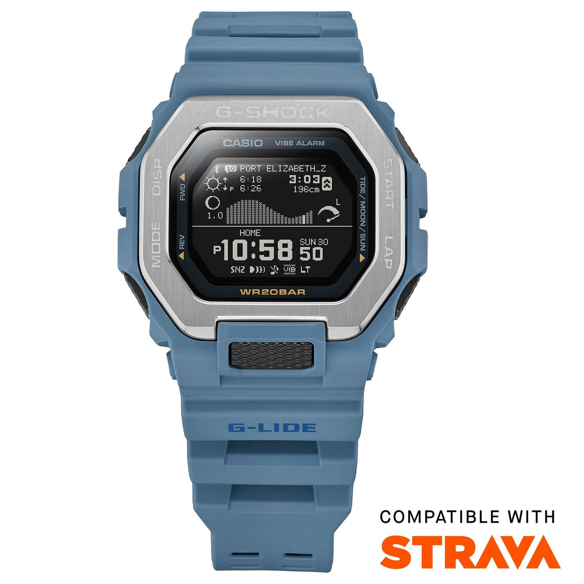 Casio G-Shock GBX-100-2A Herrenuhr Blau Schwarz
