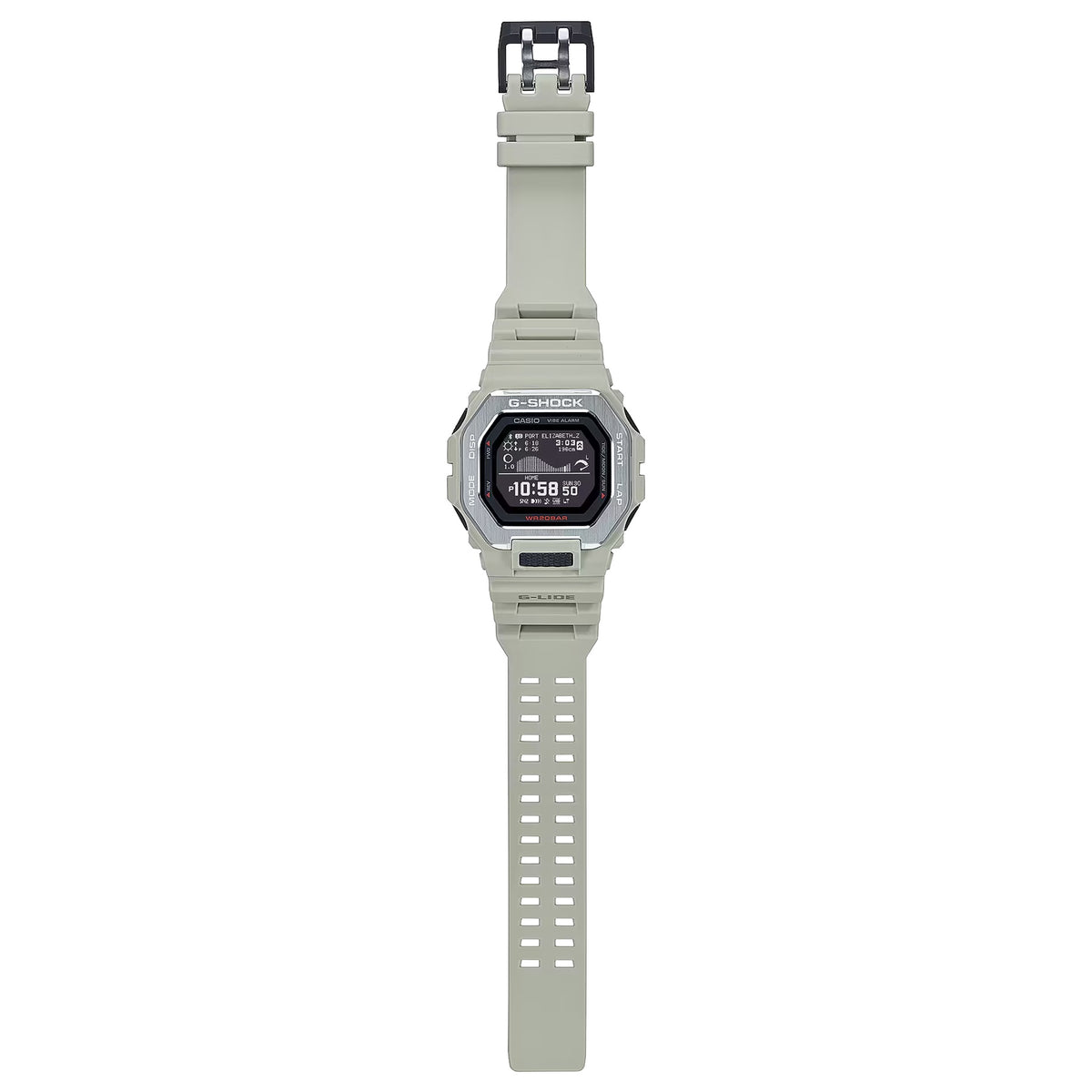 Casio G-Shock GBX-100-8 Herrenuhr Grau Weiß