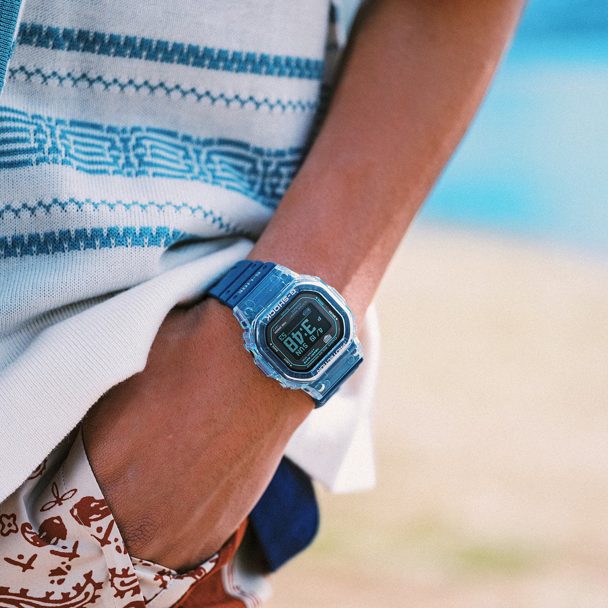 Casio G-Shock GBX-H5600-2 Herrenuhr Blau