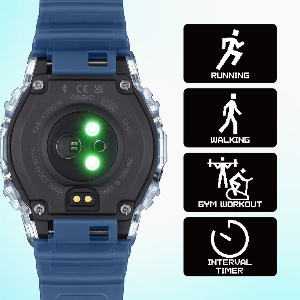 Casio G-Shock GBX-H5600-2 Herrenuhr Blau