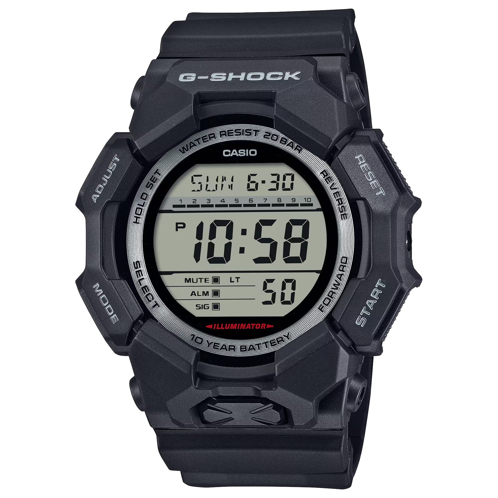 Casio G-Shock GD-010-1 Herrenuhr Schwarz
