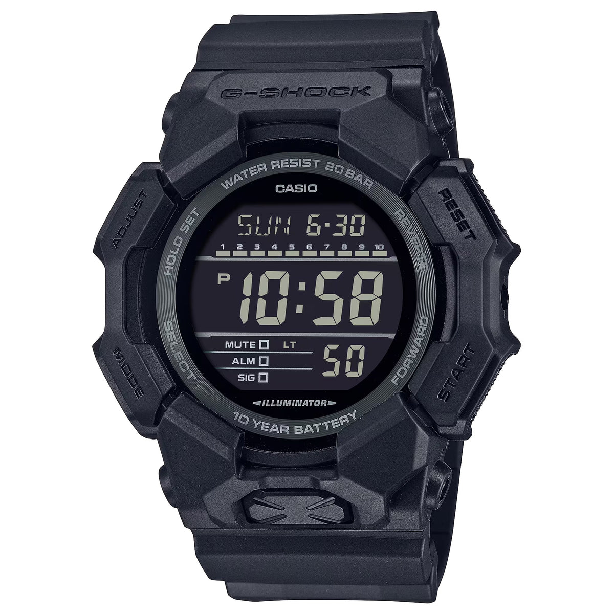 Casio G-Shock GD-010-1A1 Herrenuhr Schwarz