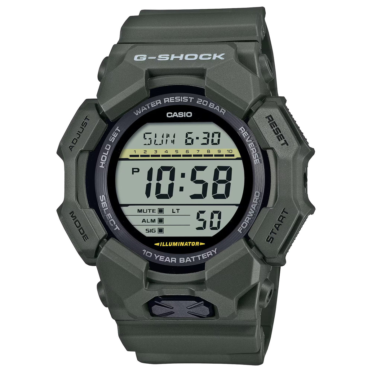 Casio G-Shock GD-010-3 Herrenuhr Grün
