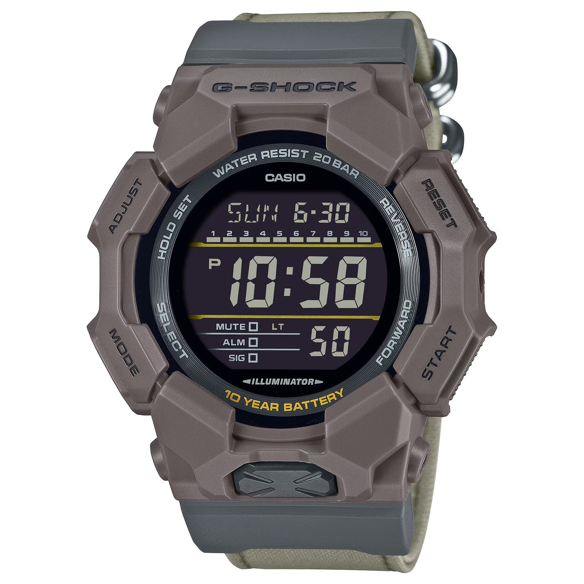 Casio G-Shock GD-010CE-5 Herrenuhr Braun Grau