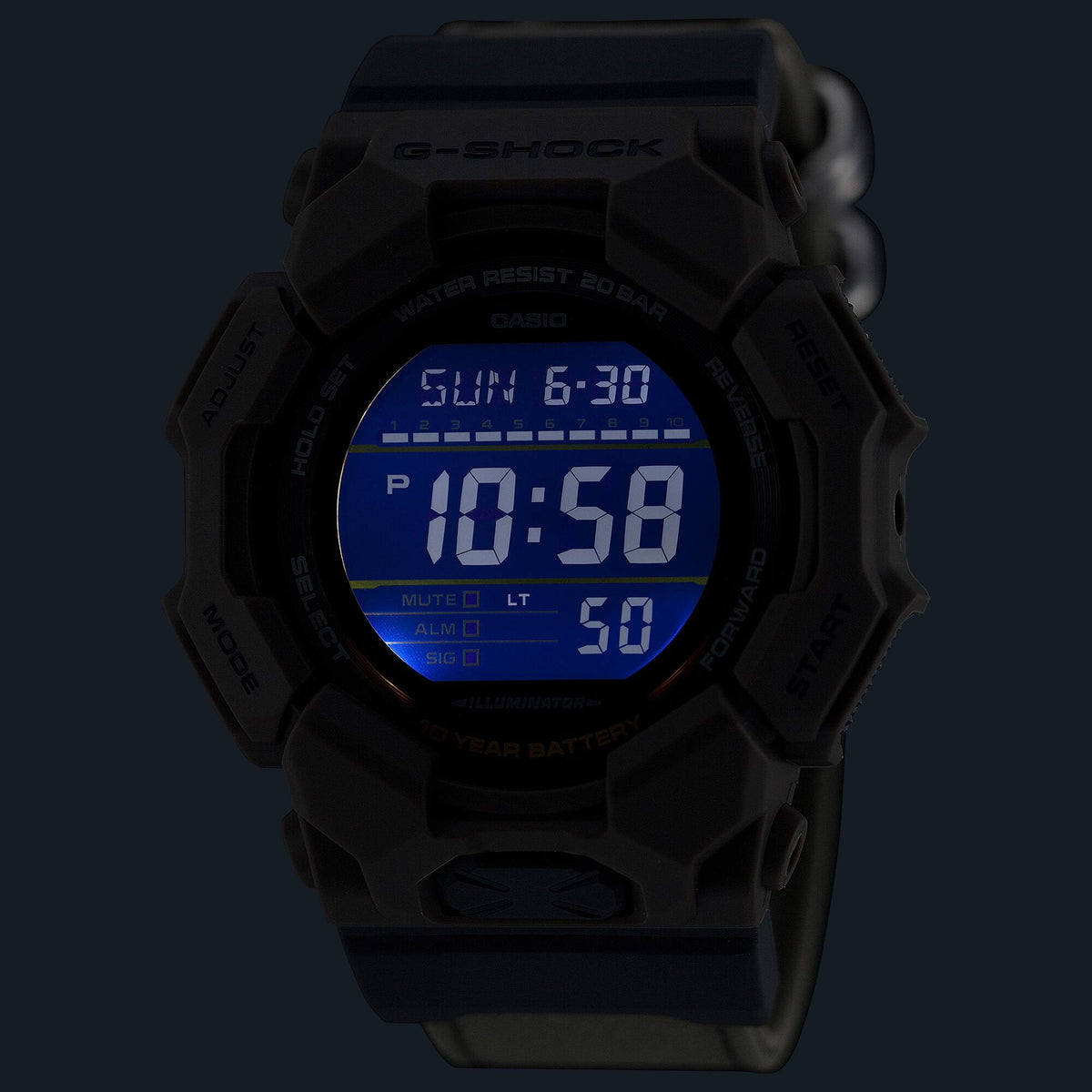 Casio G-Shock GD-010CE-5 Herrenuhr Braun Grau