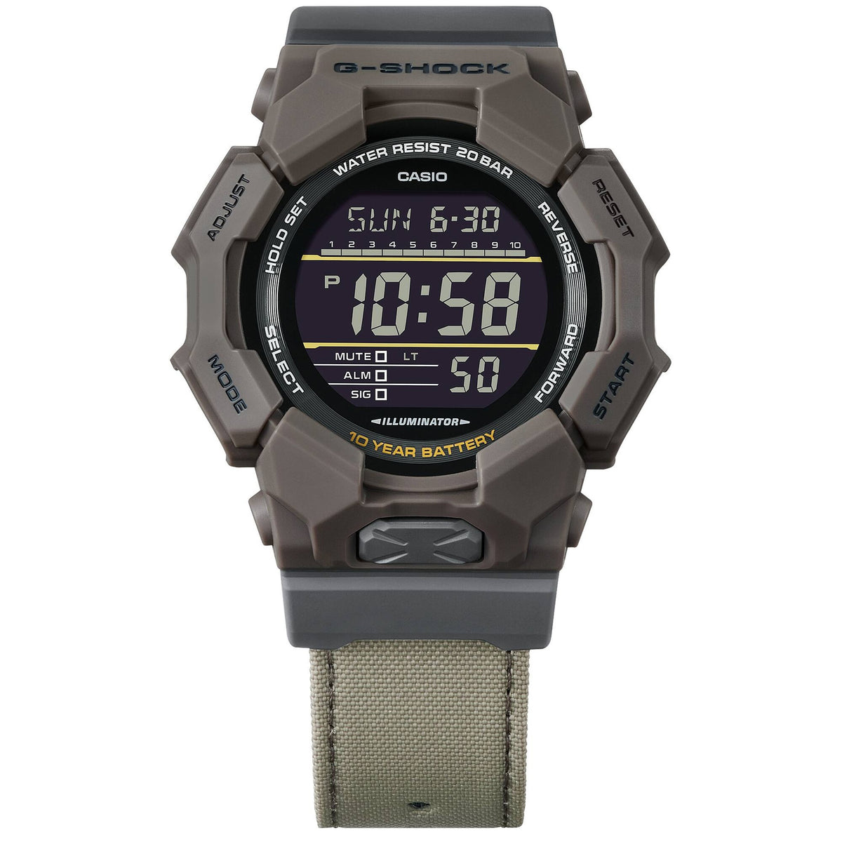 Casio G-Shock GD-010CE-5 Herrenuhr Braun Grau