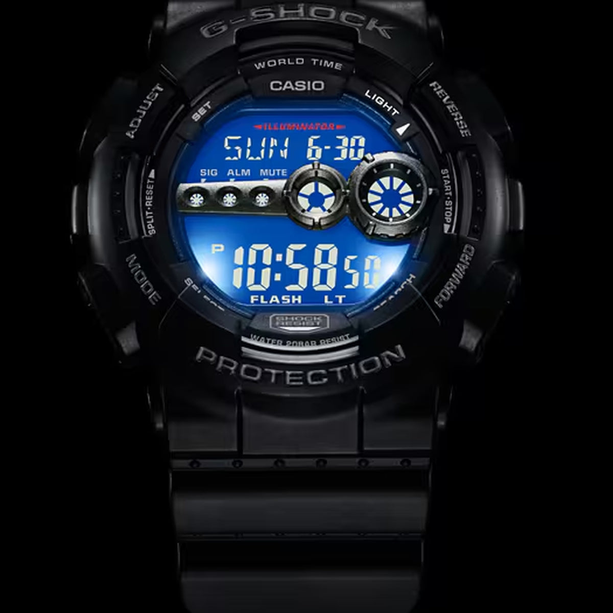 Casio G-Shock GD-100-1B Men's Black Watch