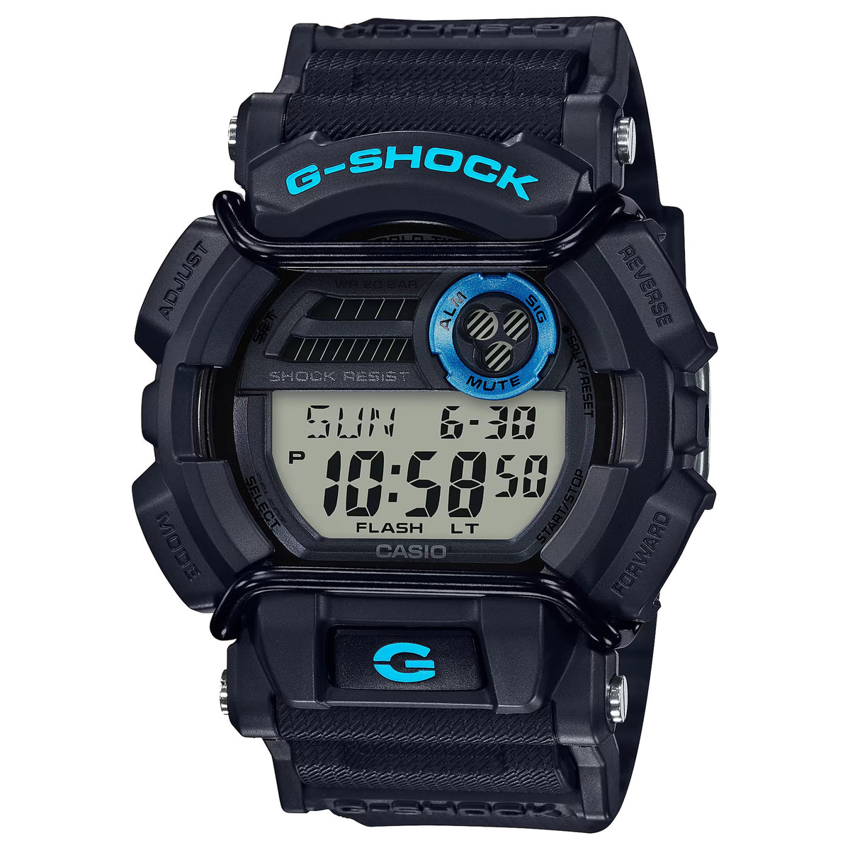 Casio G-Shock GD-400-1B2 Men's Black Blue Watch