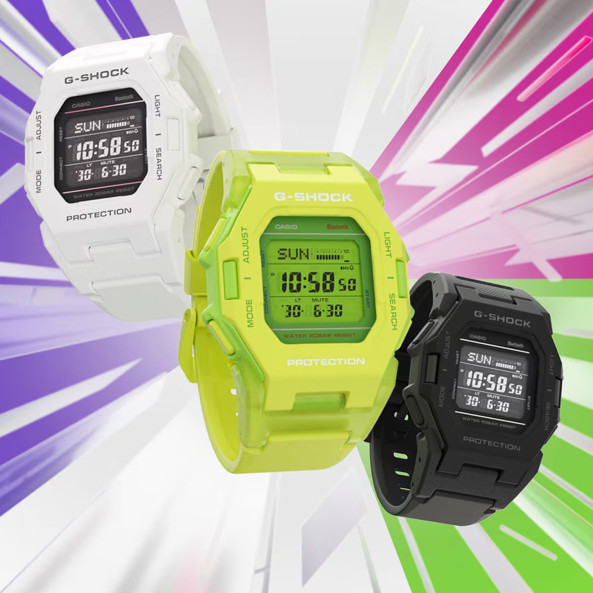 Casio G-Shock GD-B500S-3 Herrenuhr Grün
