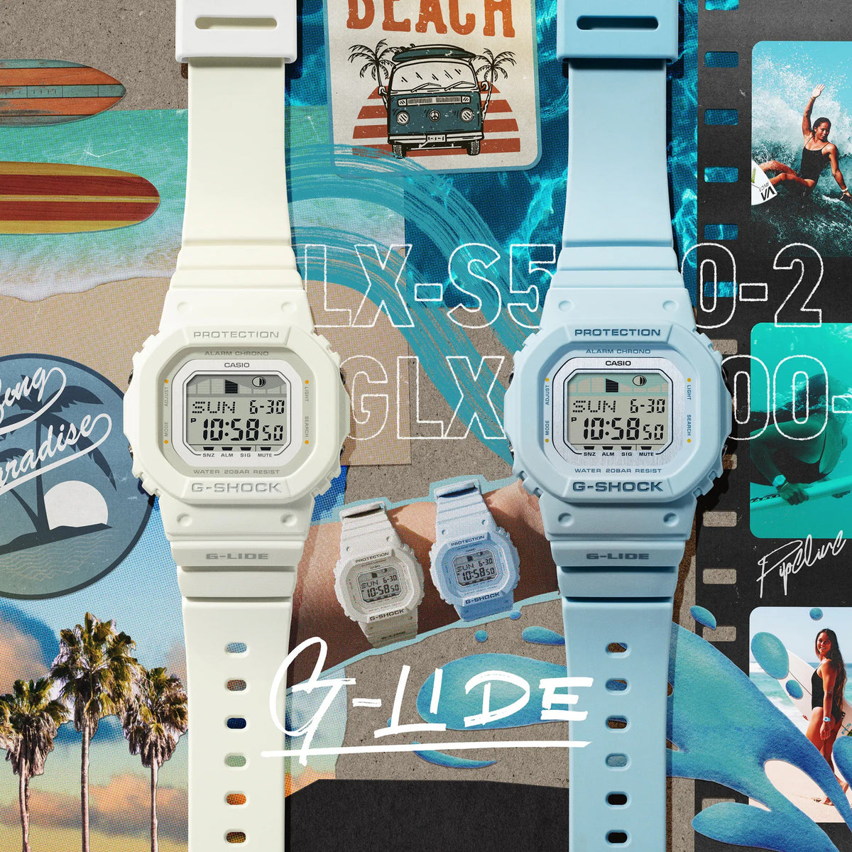 Casio G-Shock GLX-S5600-7B Herrenuhr Weiß