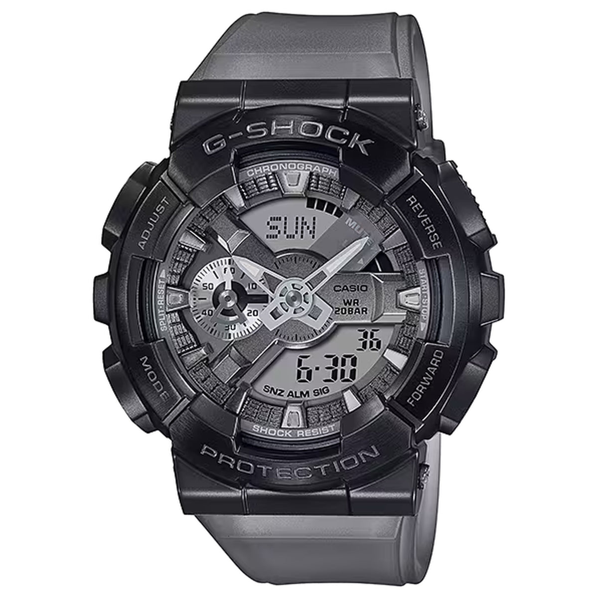 Casio G-Shock GM-110MF-1A Herrenuhr Schwarz Grau