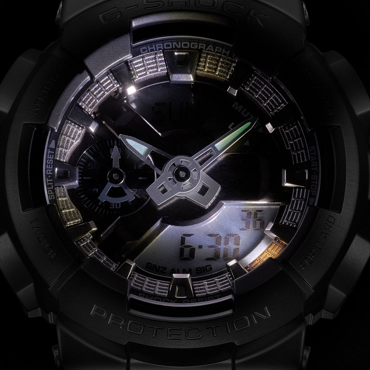 Casio G-Shock GM-110MF-1A Herrenuhr Schwarz Grau