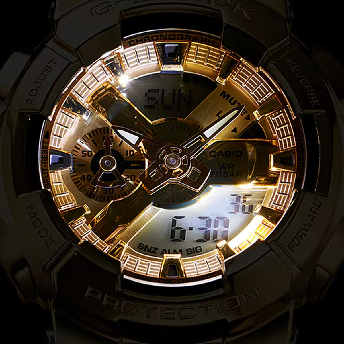 Casio G-Shock GM-110SG-9A Herrenuhr Gold Weiß