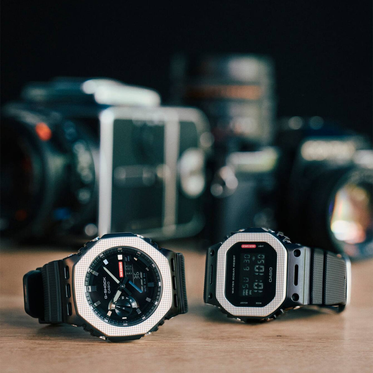 Casio G-Shock GM-2100BM-1A Herrenuhr Schwarz Silber