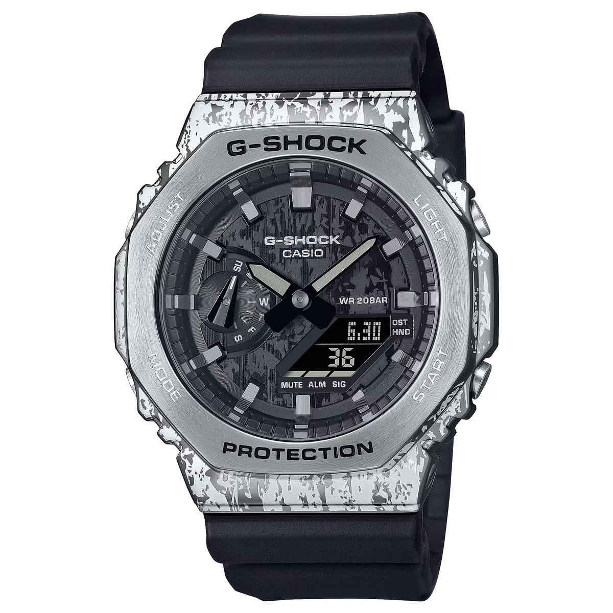 Casio G-Shock GM-2100GC-1A Herrenuhr Silber Schwarz
