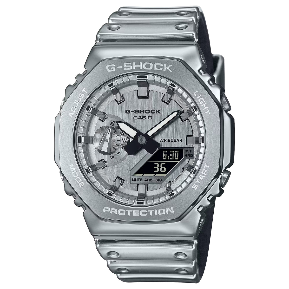 Casio G-Shock GM-2100YM-8 Herrenuhr Silber