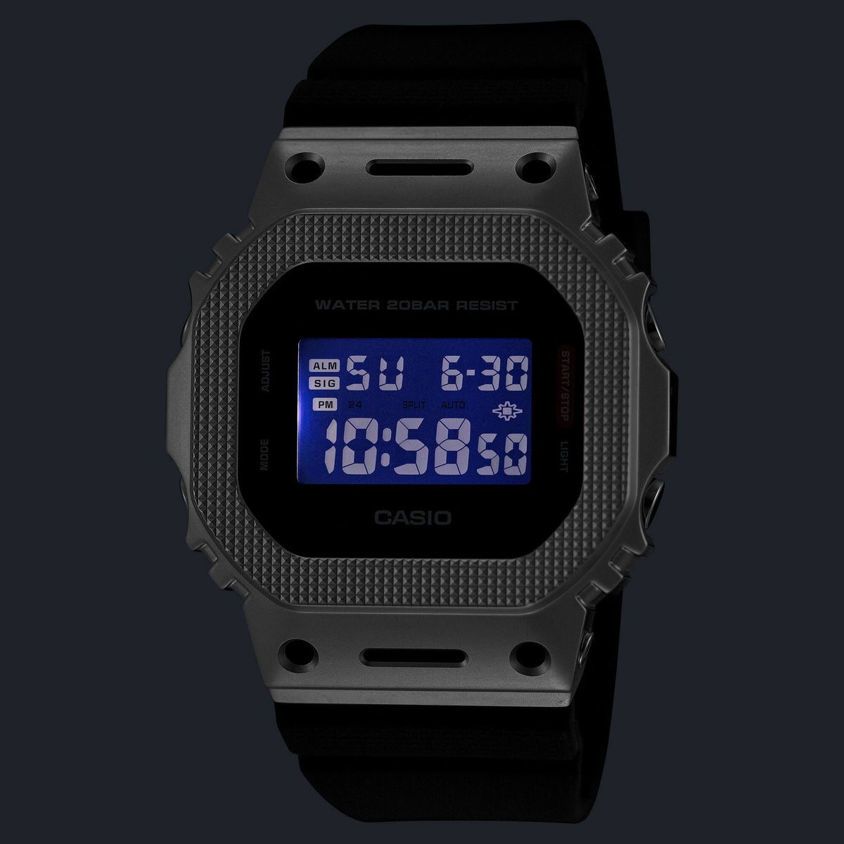 Casio G-Shock GM-5600BM-1 Herrenuhr Schwarz