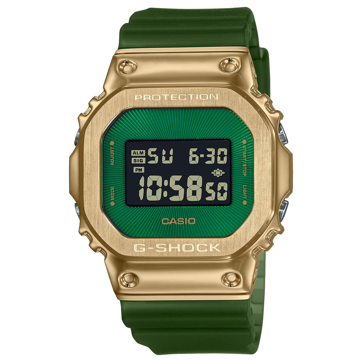 Casio G-Shock GM-5600CL-3 Herrenuhr Grün Gold