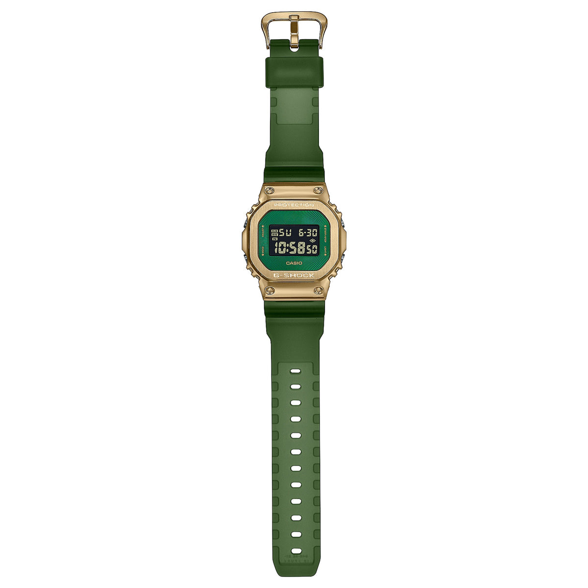 Casio G-Shock GM-5600CL-3 Herrenuhr Grün Gold
