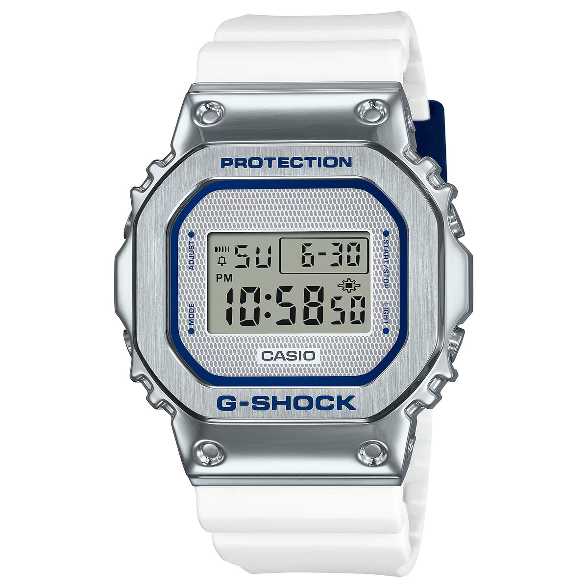 Casio G-Shock GM-5600LC-7 Herrenuhr Silber Weiß