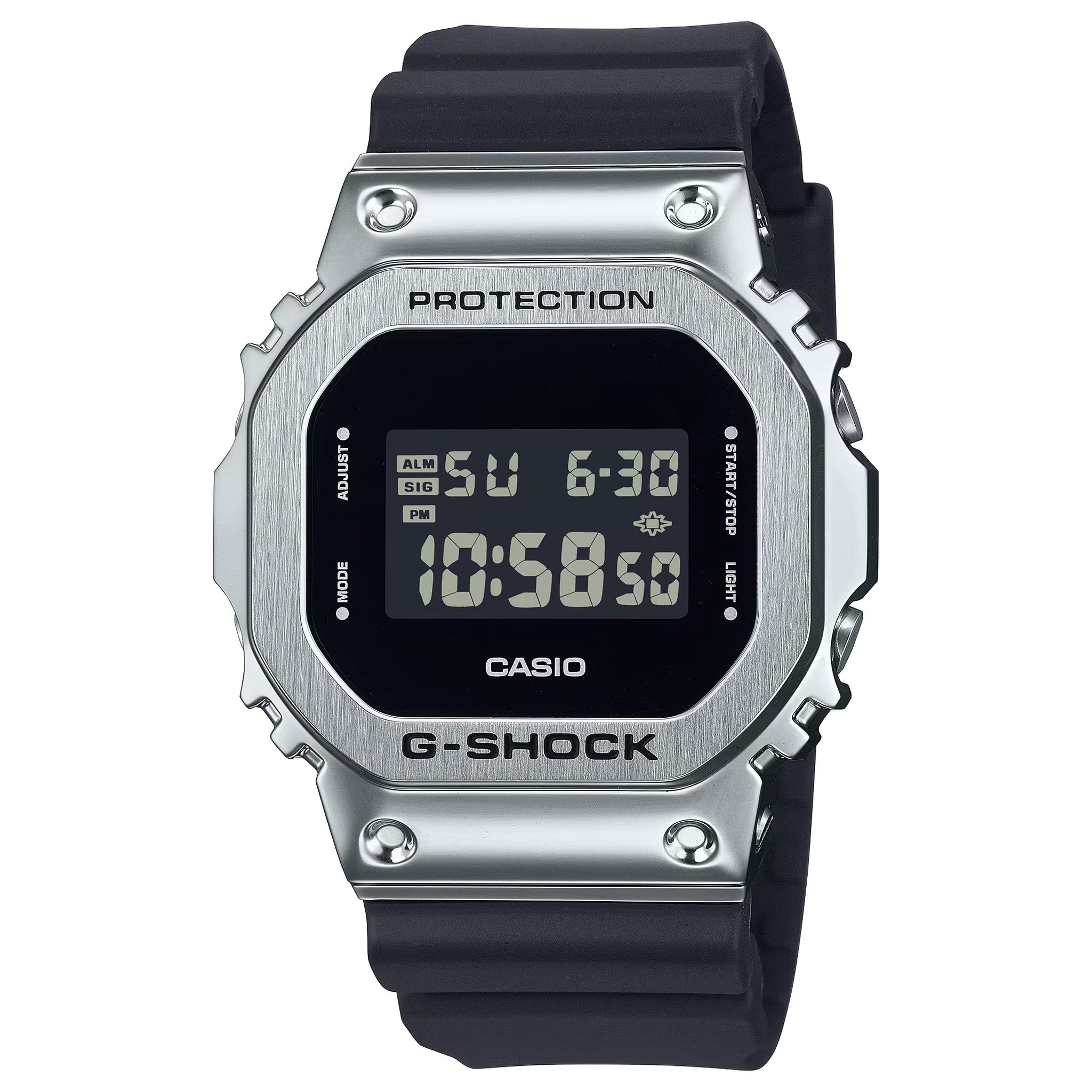 Casio G-Shock GM-5600U-1 Men's Silver Black Watch
