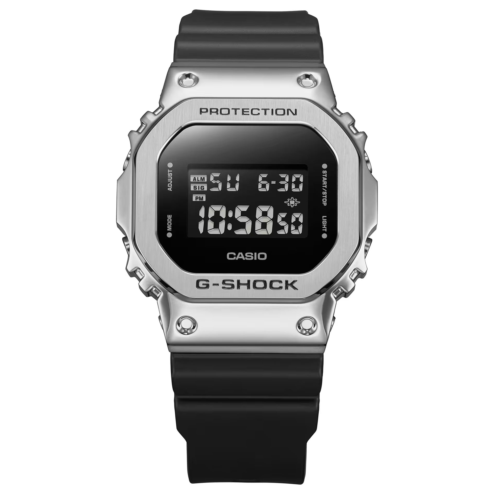 Casio G-Shock GM-5600U-1 Men's Silver Black Watch