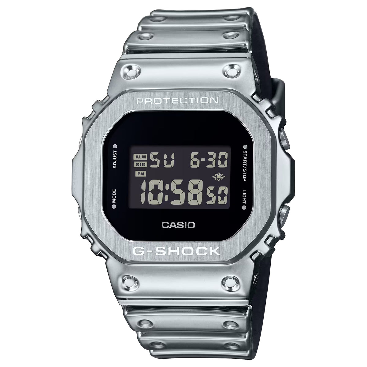 Casio G-Shock GM-5600YM-8 Herrenuhr Silber Schwarz